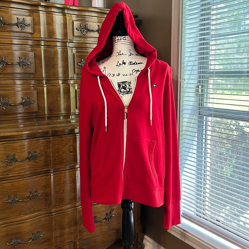 Tommy Hilfiger's cozy French terry hoodie.